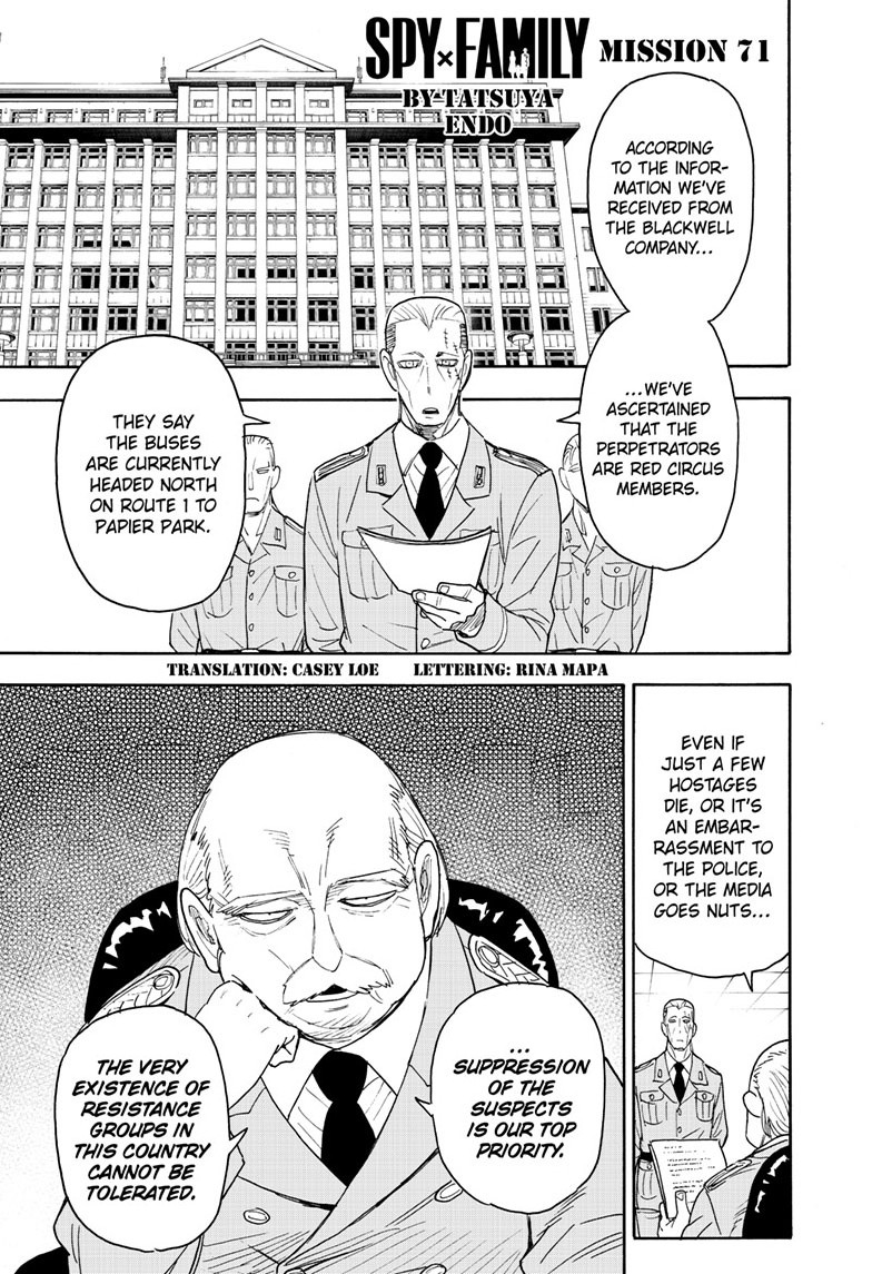 spy x family, ch. 71