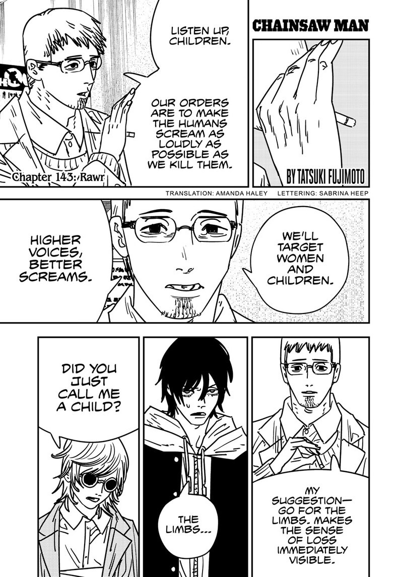 chainsaw man, ch. 143