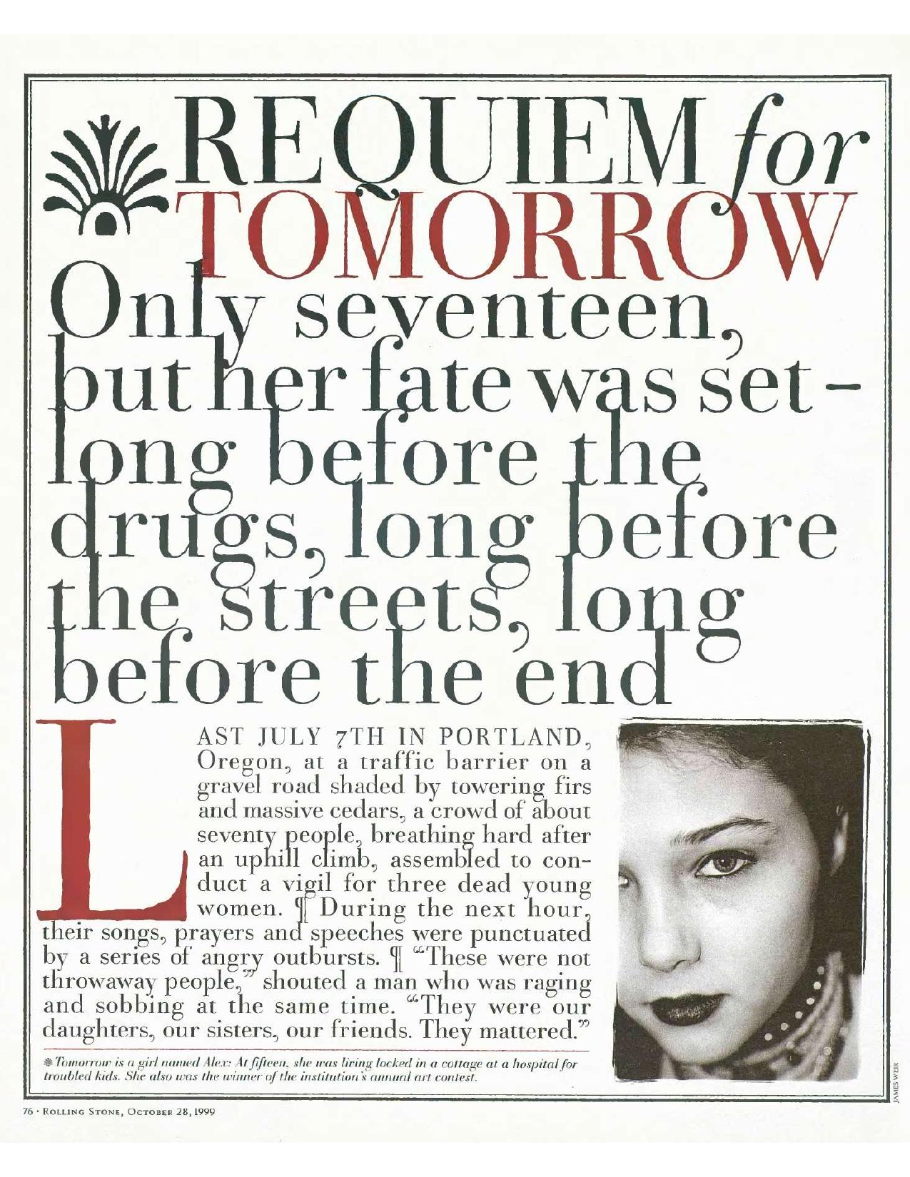 requiem for tomorrow