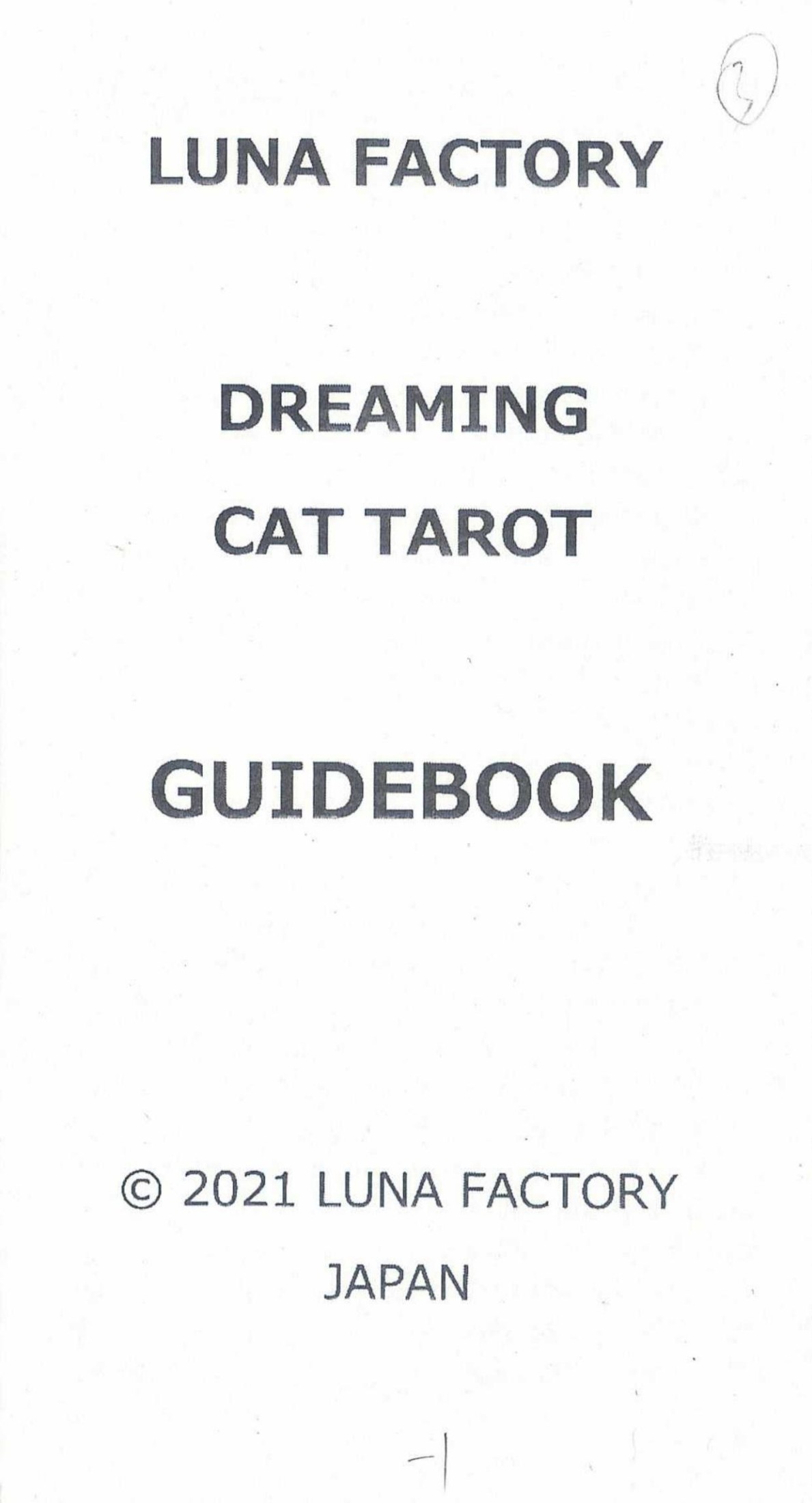 dreaming cat tarot